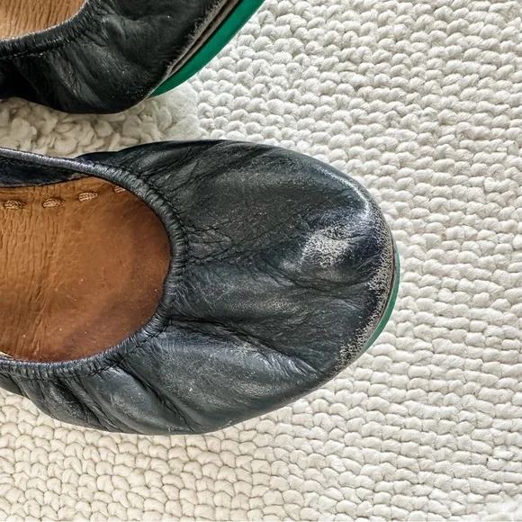 Tieks Navy Leather Ballet Flats - Picture 2 of 5